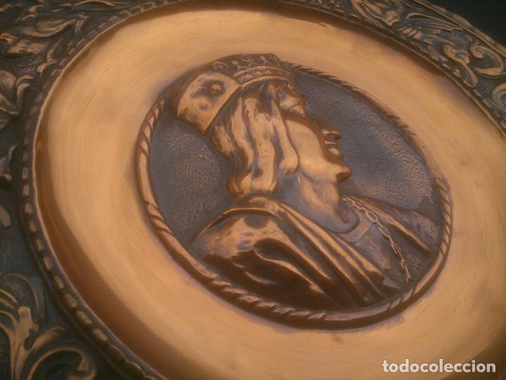 Antig&uuml;edades: PLATO DE COBRE REY FERNANDO - Foto 5