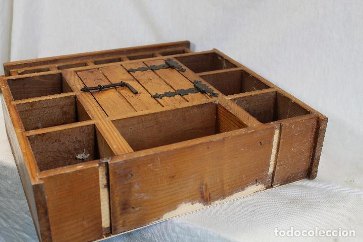 Antig&uuml;edades: armario estante repisa rustico de madera - Foto 2