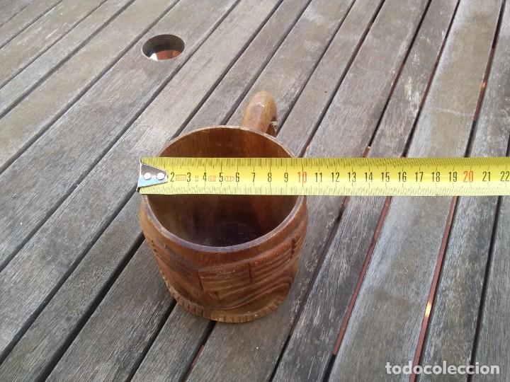 Antig&uuml;edades: Taza de madera tallada. - Foto 11