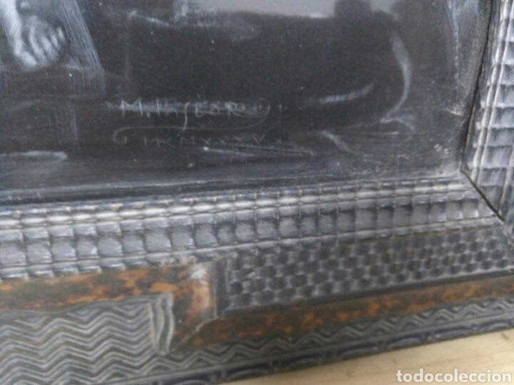Antig&uuml;edades: Impresionante marco con incrustaciones l - Foto 3