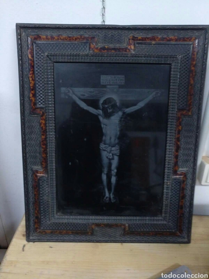 Antig&uuml;edades: Impresionante marco con incrustaciones l - Foto 4