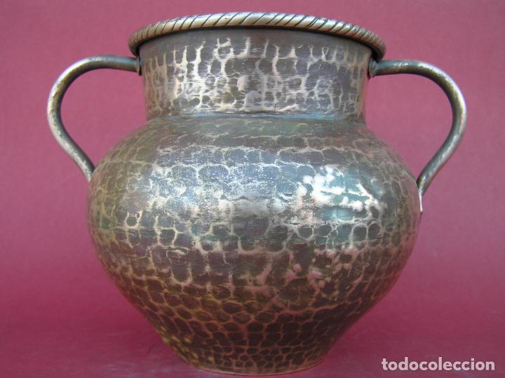 Antig&uuml;edades: orza de cobre martilleado. - Foto 16