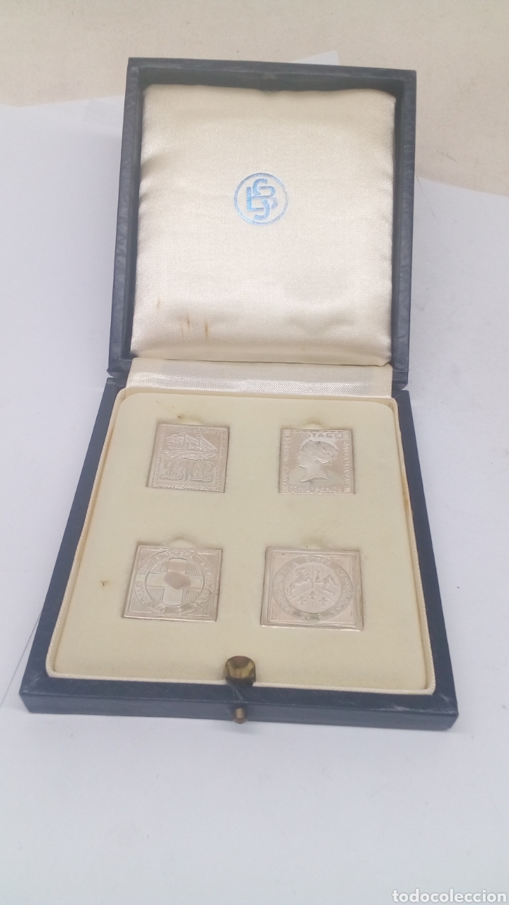Antig&uuml;edades: 4 sellos de plata FINA - Foto 1