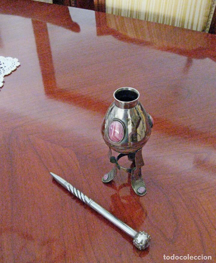 Antig&uuml;edades: Mate criollo en plata maciza - Foto 2