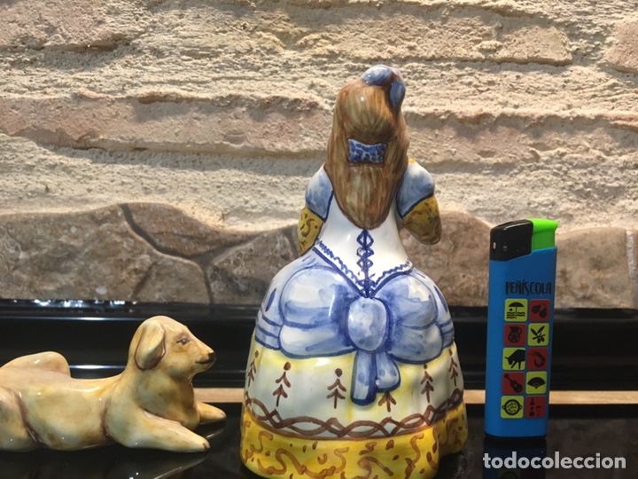 Antig&uuml;edades: Menina pintada a mano (CON PERRO) - Foto 4