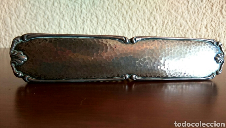 Antig&uuml;edades: Antiguo cepillo de plata de Ley punzonada - Foto 2