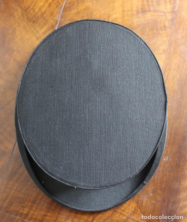 Antig&uuml;edades: ANTIGUO SOMBRERO DE COPA PLEGABLE- E. MOTSCH, PARIS - Foto 5