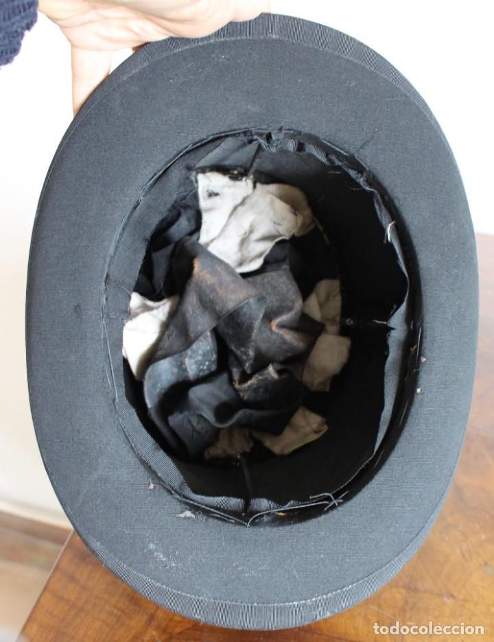 Antig&uuml;edades: ANTIGUO SOMBRERO DE COPA PLEGABLE- E. MOTSCH, PARIS - Foto 6