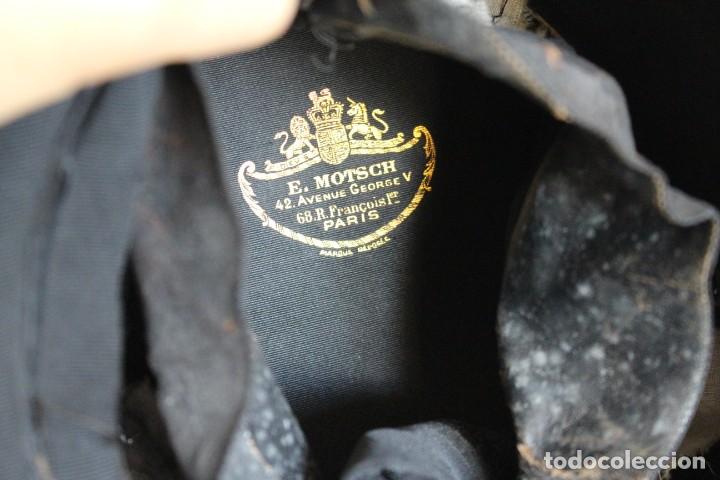 Antig&uuml;edades: ANTIGUO SOMBRERO DE COPA PLEGABLE- E. MOTSCH, PARIS - Foto 7