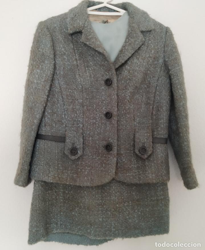 traje chaqueta, falda y cuerpo de lana. años 50 - Comprar Ropa Antigua y Complementos de Mujer en todocoleccion -