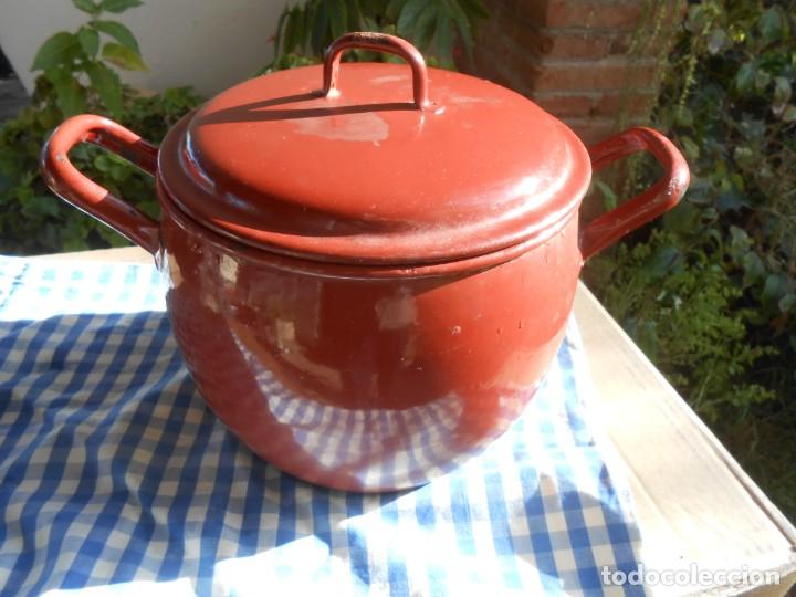 Antig&uuml;edades: OLLA   de  PORCELANA   ESMALTADA - Foto 3