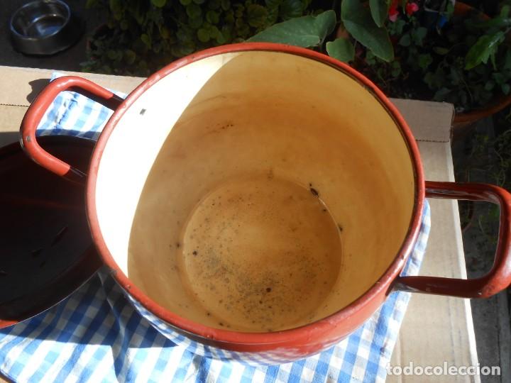 Antig&uuml;edades: OLLA   de  PORCELANA   ESMALTADA - Foto 4