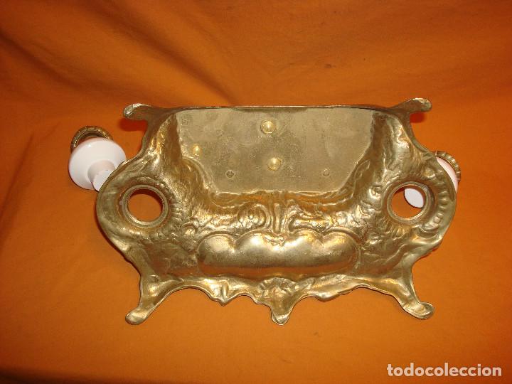 Antig&uuml;edades: Escribania de bronce caballo - Foto 7
