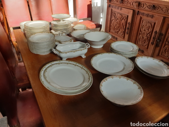 Antig&uuml;edades: Servicio de porcelana LIMOGES - Foto 3