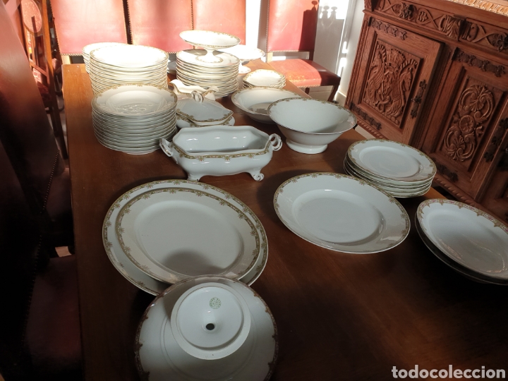 Antig&uuml;edades: Servicio de porcelana LIMOGES - Foto 1