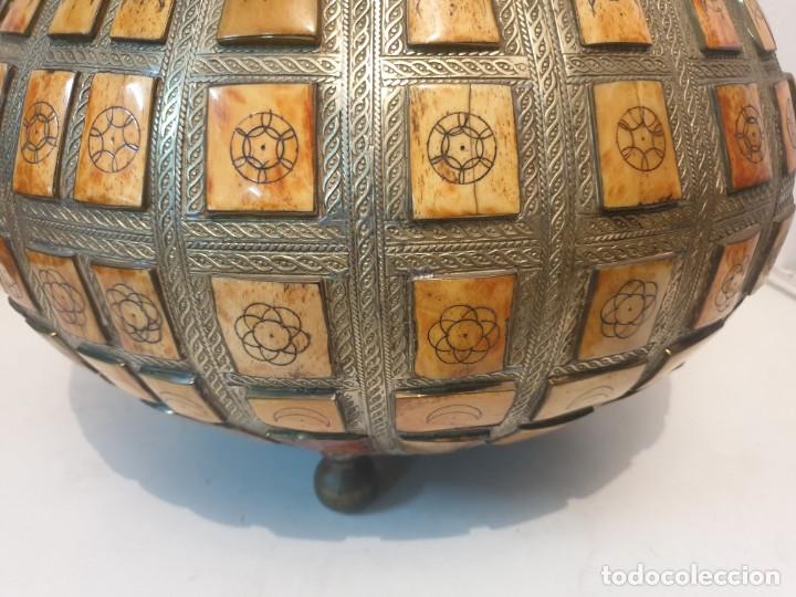 Antig&uuml;edades: CALDERO BRONCE CON INCRUSTACIONES PIEDRAS - Foto 11