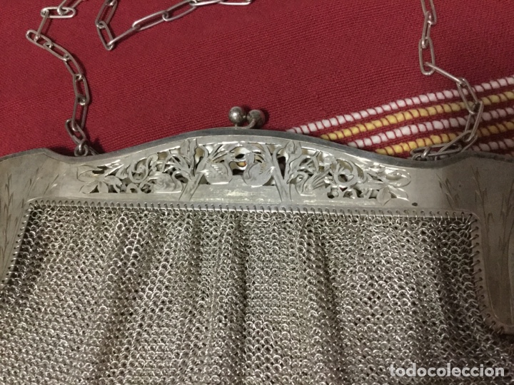 Antig&uuml;edades: PRECIOSO BOLSO MALLA DE PLATA - Foto 2