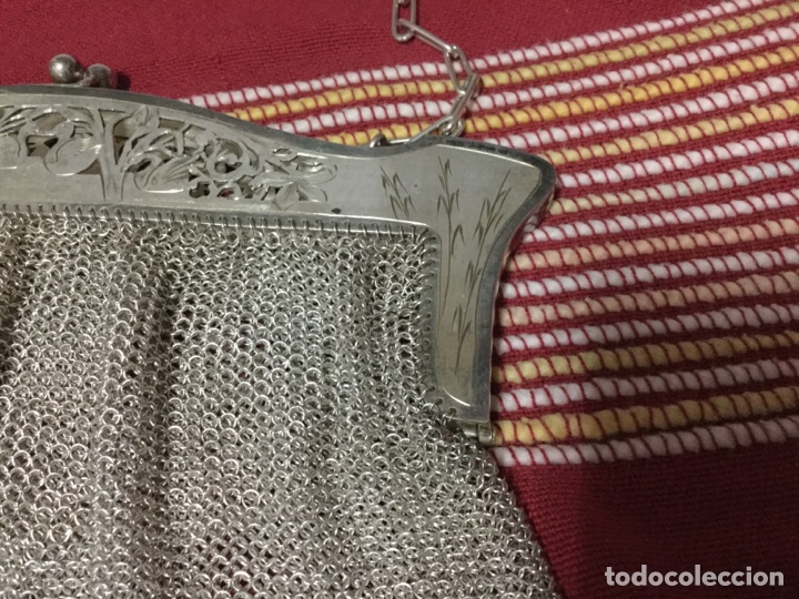 Antig&uuml;edades: PRECIOSO BOLSO MALLA DE PLATA - Foto 3