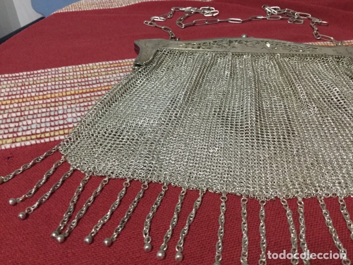 Antig&uuml;edades: PRECIOSO BOLSO MALLA DE PLATA - Foto 4