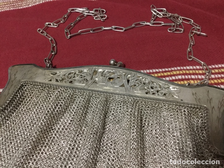 Antig&uuml;edades: PRECIOSO BOLSO MALLA DE PLATA - Foto 5