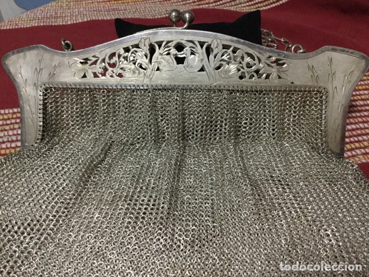 Antig&uuml;edades: PRECIOSO BOLSO MALLA DE PLATA - Foto 7