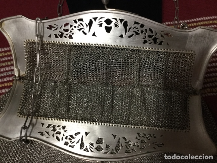 Antig&uuml;edades: PRECIOSO BOLSO MALLA DE PLATA - Foto 9