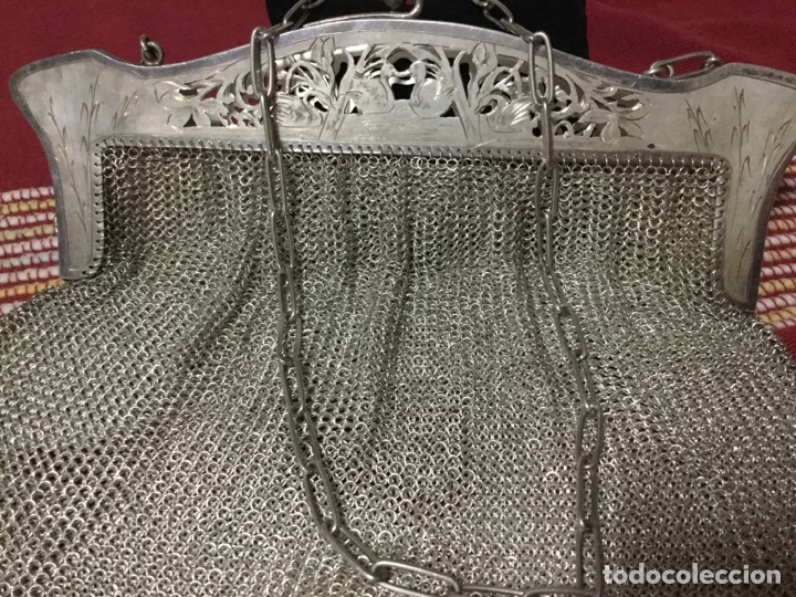 Antig&uuml;edades: PRECIOSO BOLSO MALLA DE PLATA - Foto 10