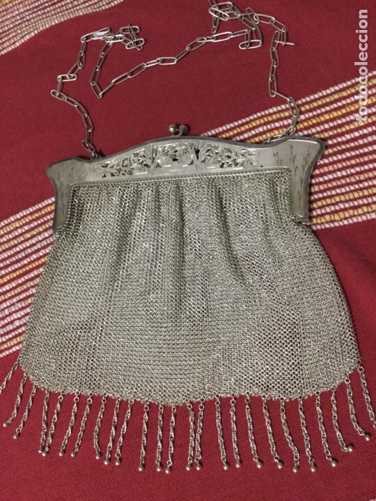 Antig&uuml;edades: PRECIOSO BOLSO MALLA DE PLATA - Foto 1
