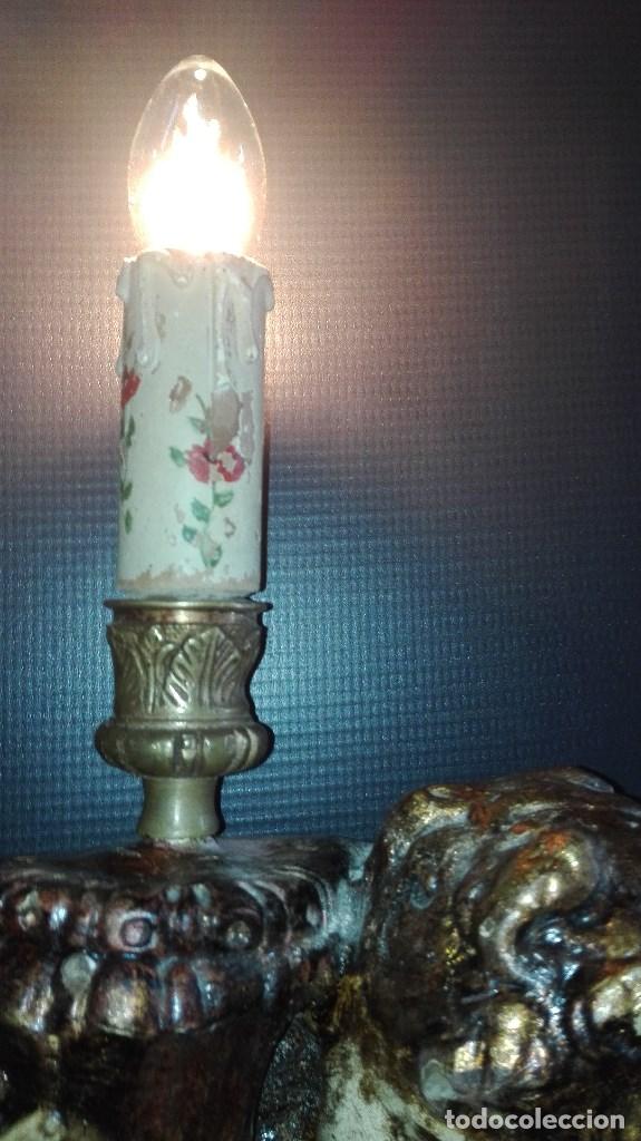 Antig&uuml;edades: ANTIGUO APLIQUE ESTUCO QUERUBIN - Foto 8