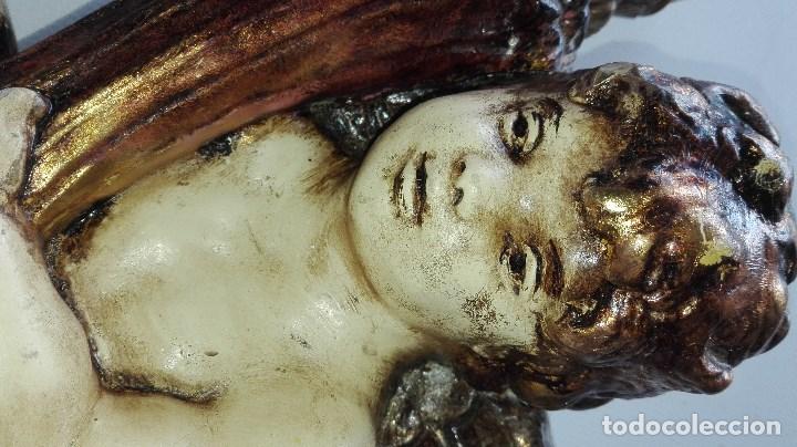 Antig&uuml;edades: ANTIGUO APLIQUE ESTUCO QUERUBIN - Foto 13