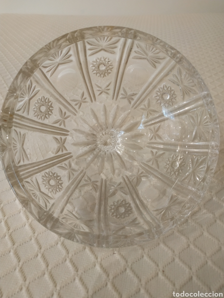 Antig&uuml;edades: Tapa cristal mantequera - Foto 2
