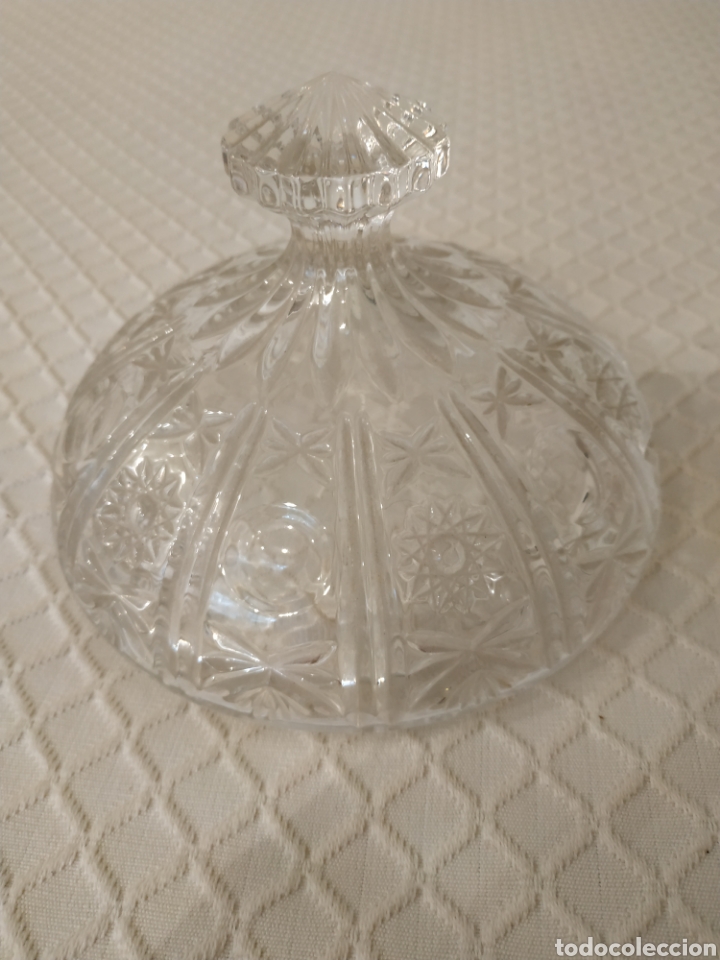 Antig&uuml;edades: Tapa cristal mantequera - Foto 1