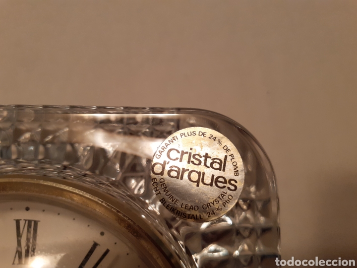 Antig&uuml;edades: Reloj encastrado en cristal macizo darques - Foto 4