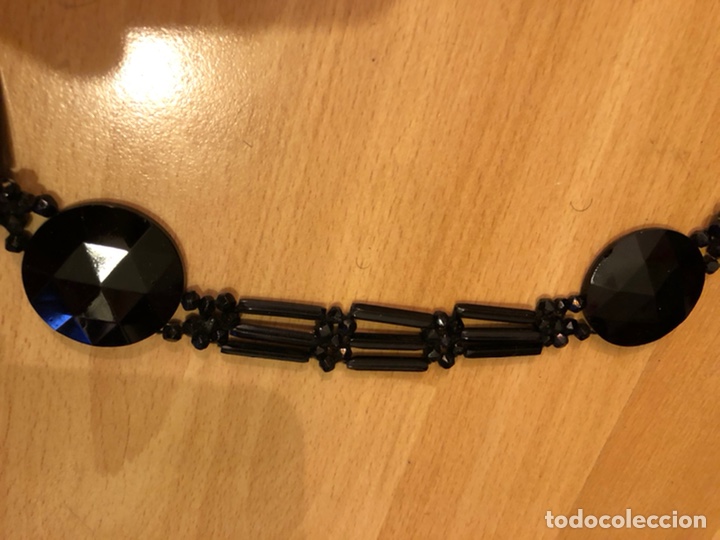 Antig&uuml;edades: Cintur&oacute;n Art Deco de azabache 175 cm - Foto 5
