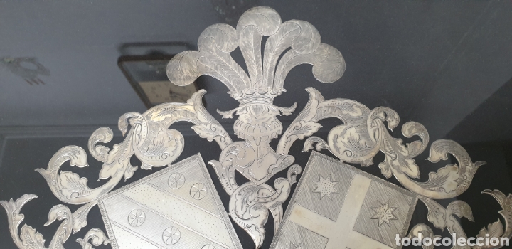 Antig&uuml;edades: Cuadro en escudo de arnas de plata de ley - Foto 10