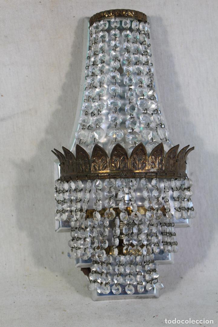 Antig&uuml;edades: aplique en metal y cristales de roca - Foto 4