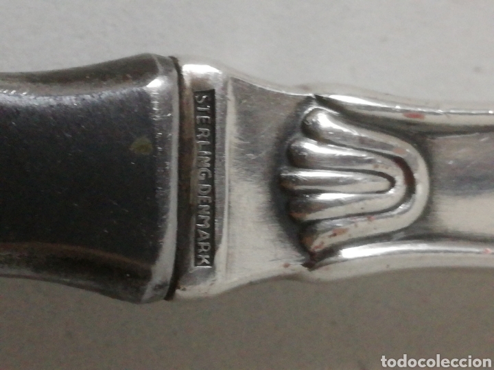Antig&uuml;edades: Abridor botellas plata hans hansen - Foto 4