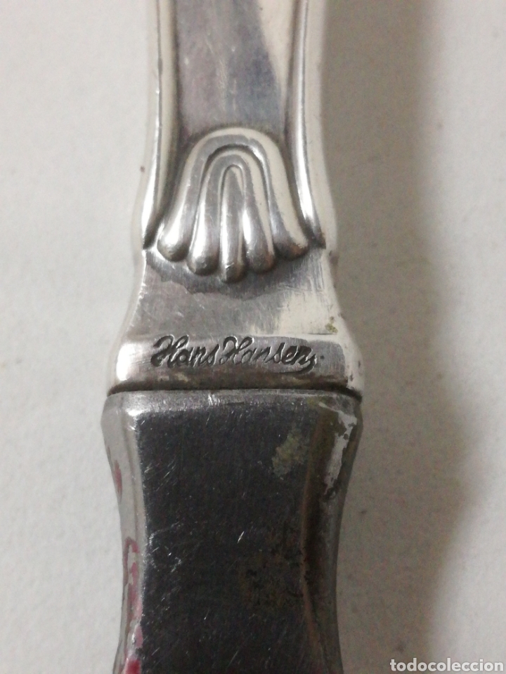 Antig&uuml;edades: Abridor botellas plata hans hansen - Foto 5
