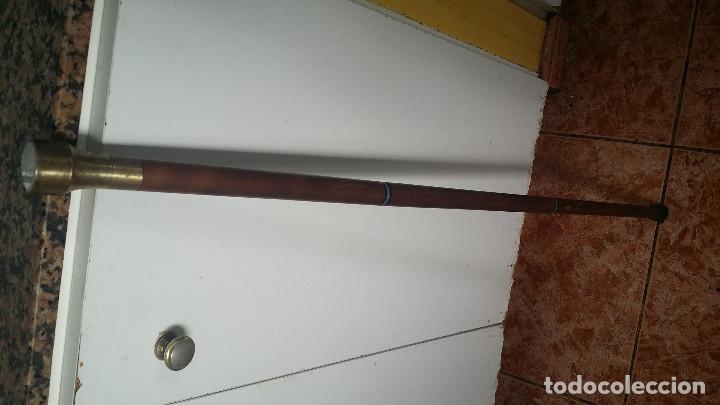 Antig&uuml;edades: baston con brujula - Foto 4