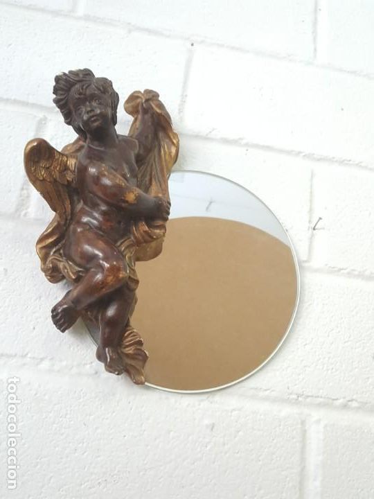 Antig&uuml;edades: Espejo y angelote - Foto 3