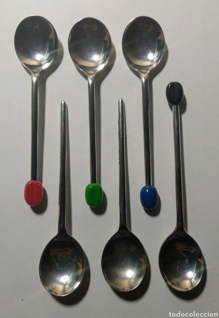 Antig&uuml;edades: 6 Cucharitas en plata EPNS. - Foto 1
