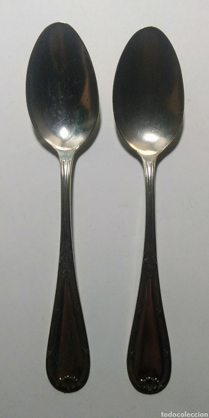 Antig&uuml;edades: 2 Cucharas de plata. - Foto 1
