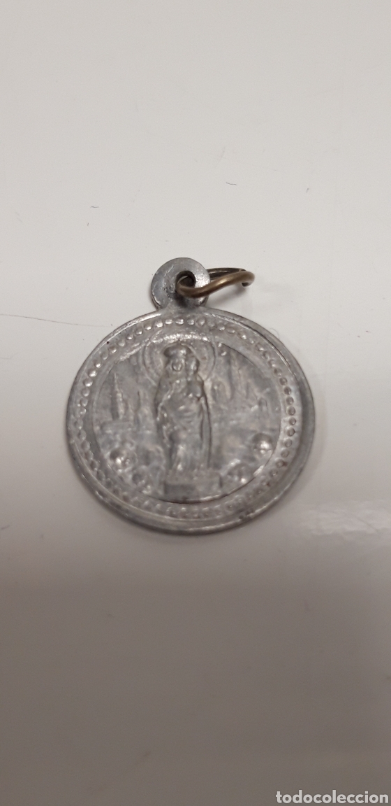 Antig&uuml;edades: MEDALLA DE ALUMINIO DE NUESTRA SE&Ntilde;ORA DEL PILAR - Foto 1