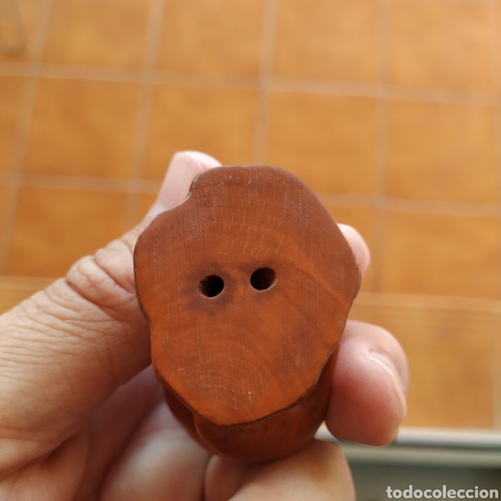Antig&uuml;edades: Netsuke japones de madera, Raton con moneda - Foto 7