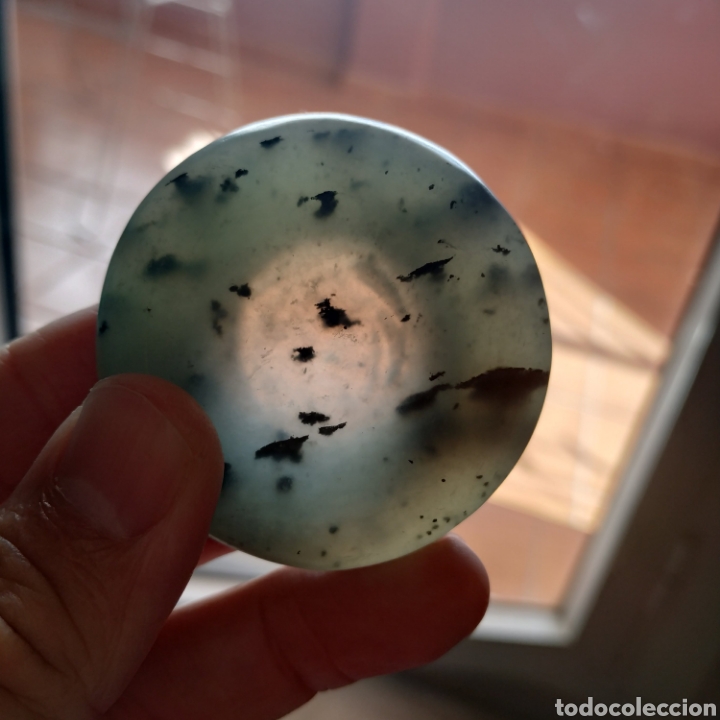 Antig&uuml;edades: Antiguo tintero de jade verde - Foto 4