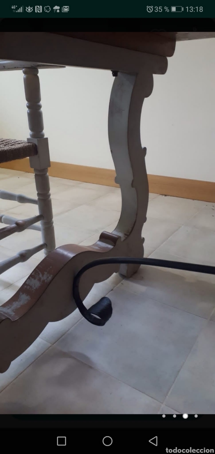 Antig&uuml;edades: MESA COMEDOR EN MADERA DE PINO - Foto 2