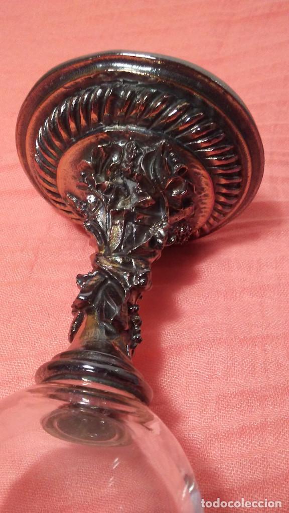 Antig&uuml;edades: 2 COPAS DE CRISTAL ARTDECOR - Foto 6