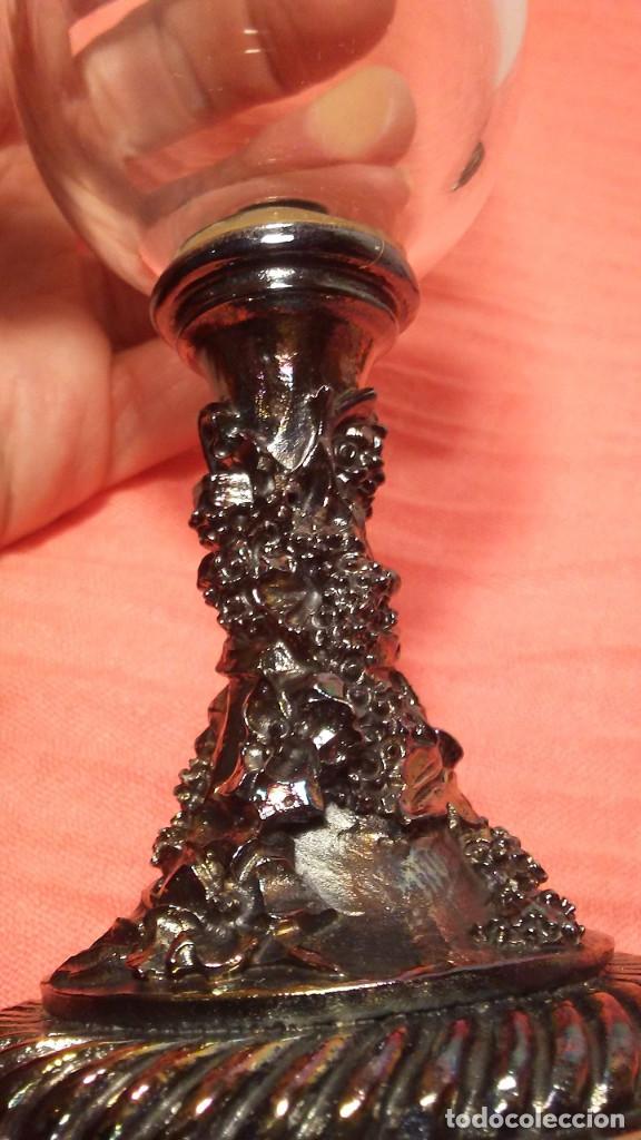 Antig&uuml;edades: 2 COPAS DE CRISTAL ARTDECOR - Foto 8
