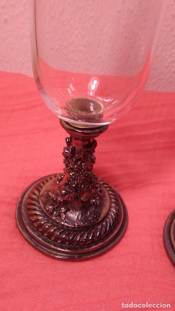 Antig&uuml;edades: 2 COPAS DE CRISTAL ARTDECOR - Foto 12