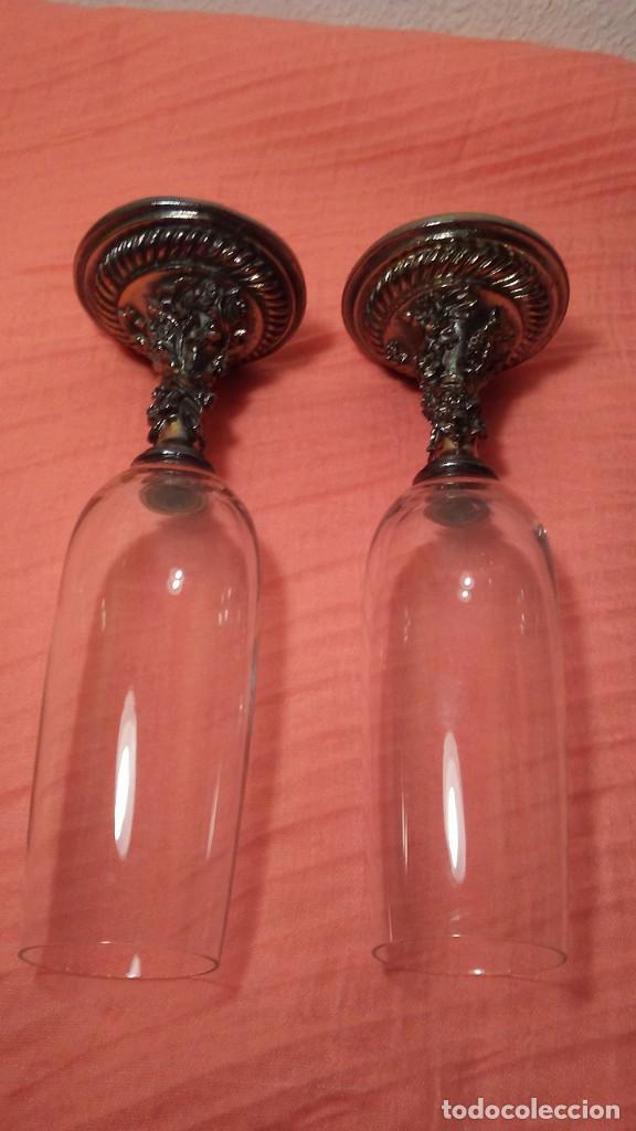 Antig&uuml;edades: 2 COPAS DE CRISTAL ARTDECOR - Foto 14